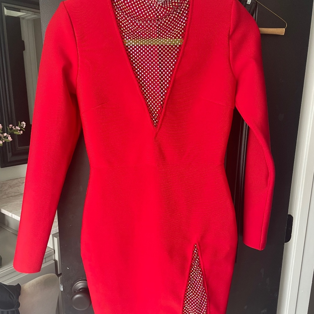 Red Bodycon Fashion Nova Dress